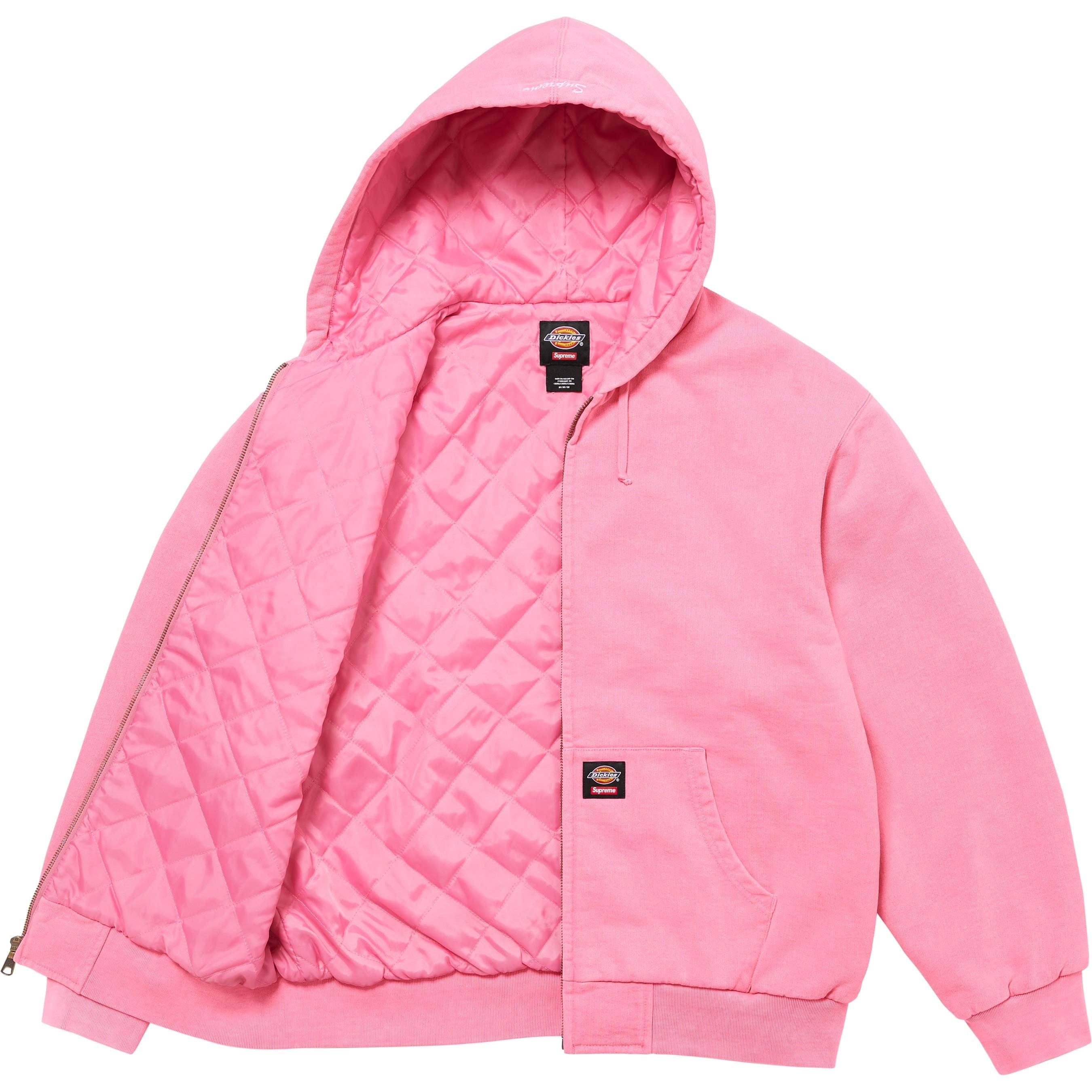Supreme®/Dickies® Quilted Lined Zip Up Hooded Sweatshirt view 7